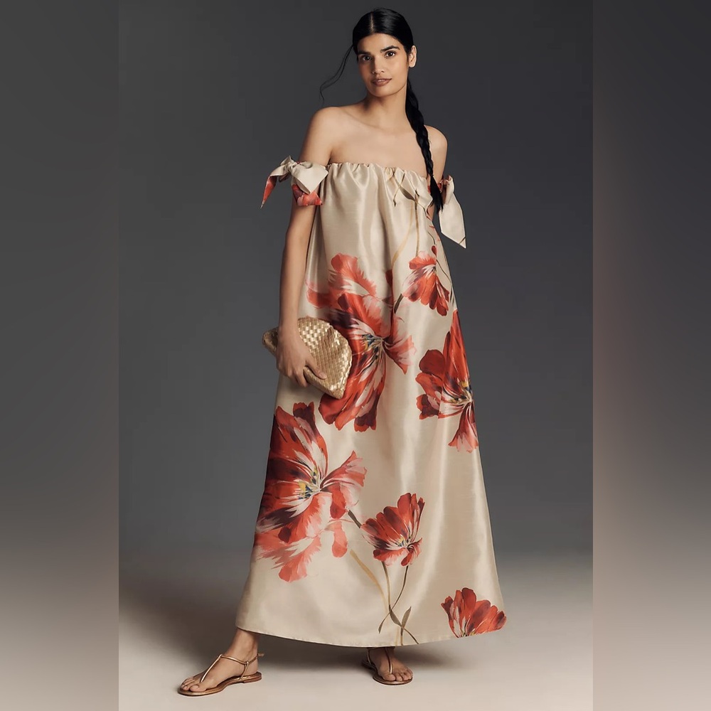 Hutch Iris Off-The-Shoulder Maxi Dress
